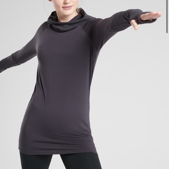 Athleta Jackets & Blazers - ATHLETA Essence Hooded Tunic